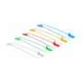 DeLOCK 18827 Bridas reutilizables con campo de etiquetado 250 x 2,7 mm Colores surtidos