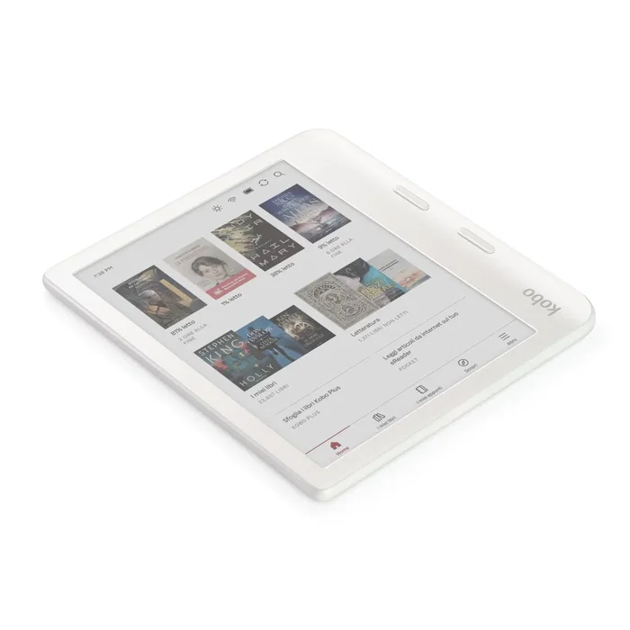 Kobo Libra Colour - eBook Reader con Pantalla Táctil a Color E Ink Kaleido de 7" (17.8 cm), Resolución 1264x1680, 32 GB, Wi-Fi, Bluetooth, Resistente al Agua, Color Blanco