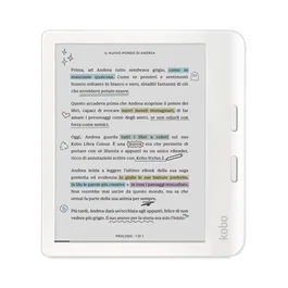 Kobo Libra Colour - eBook Reader con Pantalla Táctil a Color E Ink Kaleido de 7" (17.8 cm), Resolución 1264x1680, 32 GB, Wi-Fi, Bluetooth, Resistente al Agua, Color Blanco