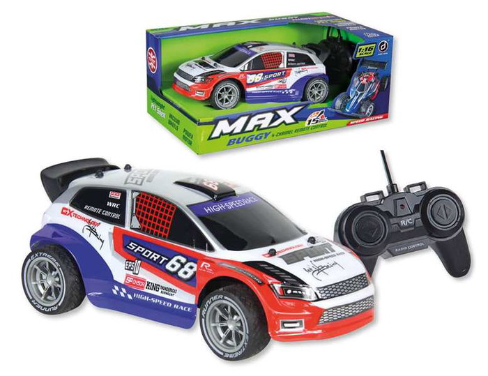 JugaToys Max Buggy Coche radio control 27MHz escala 1:16 Gris