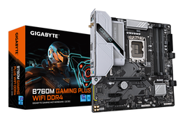 GIGABYTE B760M GAMING PLUS WiFi DDR4 Placa Base - Compatible con Intel Core 14ª Gen, Wi-Fi 6, VRM 4+1+1 Fases, M.2 PCIe 4.0 x4, LGA 1700, Micro ATX