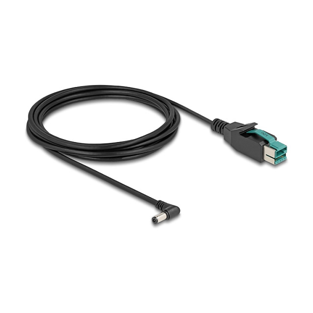 DeLOCK Cable PoweredUSB 12 V a DC 5,5 x 2,1 mm Angular 3 m