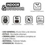 Aktive Puff Hinchable Ottoman Diseño Colonial Rojo y Blanco