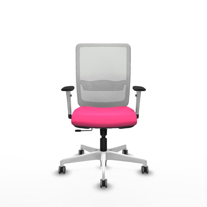 PIQUERAS Y CRESPO Silla de oficina Haches Rosa y Blanca PIQUERAS Y CRESPO Silla de oficina Haches Rosa y Blanca