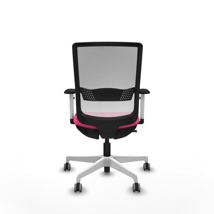 PIQUERAS Y CRESPO Silla de oficina Haches Rosa y Blanca PIQUERAS Y CRESPO Silla de oficina Haches Rosa y Blanca