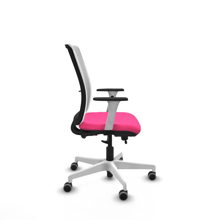 PIQUERAS Y CRESPO Silla de oficina Haches Rosa y Blanca PIQUERAS Y CRESPO Silla de oficina Haches Rosa y Blanca