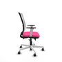 PIQUERAS Y CRESPO Silla de oficina Haches Rosa y Blanca