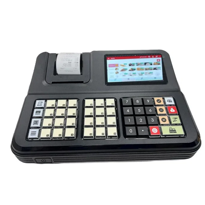 SAM4S Zeta A50 - Caja Registradora TPV con Pantalla Táctil 5" HD Android 11, Impresora Térmica 57mm, Software FactoryPOS, Licencia Verifactu 1 Año - Cumple Normativa Facturación