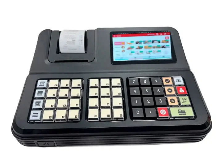 Sam4s Zeta A-50 Verifactu/TicketBAI Registradora con 15 Familias, Visor LED 8 Dígitos, Color Negro