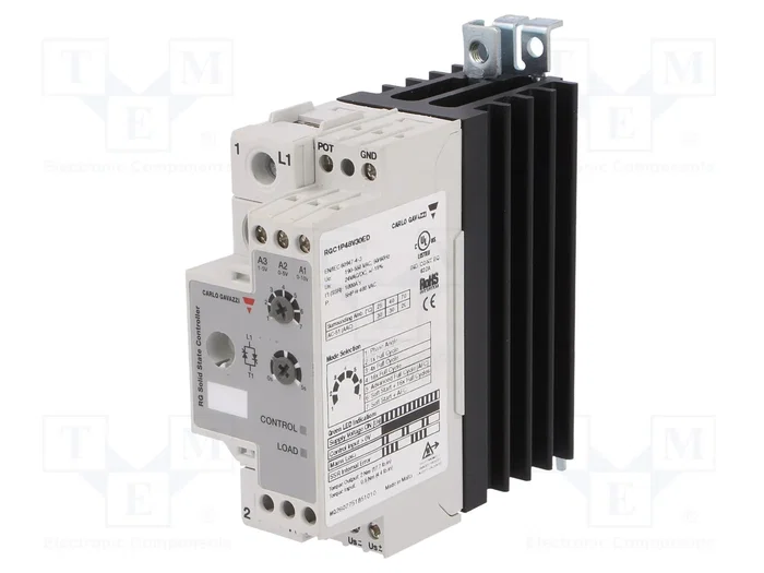 CARLO GAVAZZI RGC1P48V30ED Relé de semiconductor monofásico 30A 190-550VAC CARLO GAVAZZI RGC1P48V30ED Relé de semiconductor monofásico 30A 190-550VAC