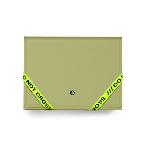 CARCHIVO Clasificador de acordeón Do Not Cross 13 departamentos con gomas Army Green (Set de 2) CARCHIVO Clasificador de acordeón Do Not Cross 13 departamentos con gomas Army Green (Set de 2)