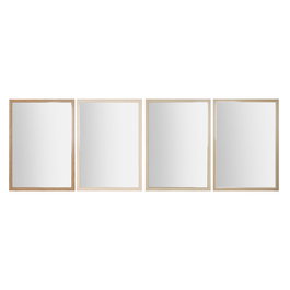 DKD Home Decor Espejo Tradicional Blanco Beige 92 x 66 cm