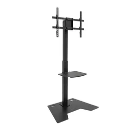 TooQ Soporte Elevador Multiusos para Monitor y Portátil, Negro, 200x200 mm a 600x400 mm, Giro 35° y 90°, Acero