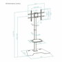 Tooq Soporte de Suelo MINOS FS2284M-B para TV de 37-70 pulgadas