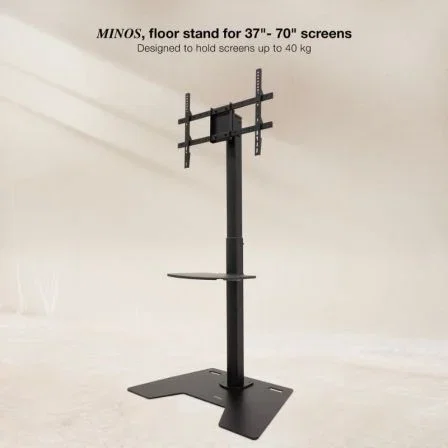 TooQ Soporte de Suelo Rotatorio/Ajustable para TV FS2284M-B de 37-70" hasta 70kg Negro