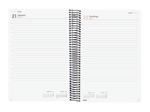 Finocam Agenda 2026 E11 165x242mm Día Página Negro 742076026