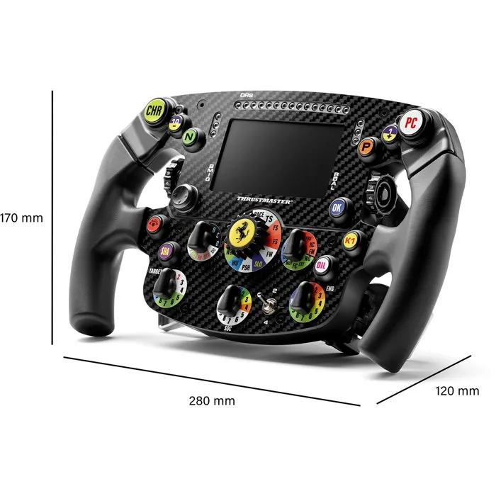 Thrustmaster Volante Ferrari SF-25 Edición Especial Compatible con Bases T598 y T818, Negro THR3362934005436