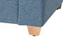 DKD Home Decor Descalzadora de Poliéster y Madera Azul