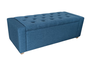 DKD Home Decor Descalzadora de Poliéster y Madera Azul