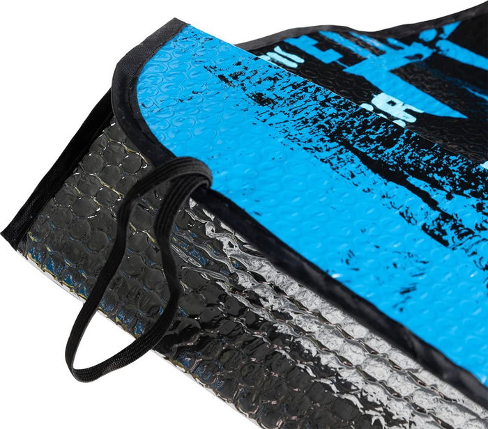 Licensing CZ10974 Parasol Frontal Coche 130x70 cm, Máxima Protección Salpicadero y Volante