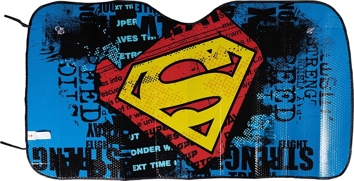 Licensing CZ10974 Parasol Frontal Coche 130x70 cm, Máxima Protección Salpicadero y Volante