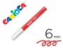 Carioca Rotulador Jumbo Punta Gruesa 6 mm Lavable Color Rojo Caja 12 Unidades