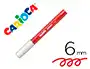 Carioca Rotulador Jumbo Punta Gruesa 6 mm Lavable Color Rojo Caja 12 Unidades
