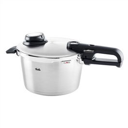 Fissler 622-412-04-070/0 Olla a Presión Vitavit Premium 4.5L – 22cm con Cesto y Trípode, Mango Desmontable, Fondo Cookstar Apto para Inducción