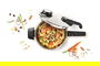 Fissler 622-412-04-070/0 Olla a Presión Vitavit Premium 4.5L – 22cm con Cesto y Trípode, Mango Desmontable, Fondo Cookstar Apto para Inducción