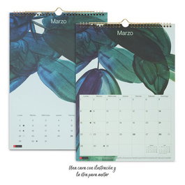 MIQUELRIUS COLECCIONES Calendario de pared 2027 diseño acuarela 28x39,7cm