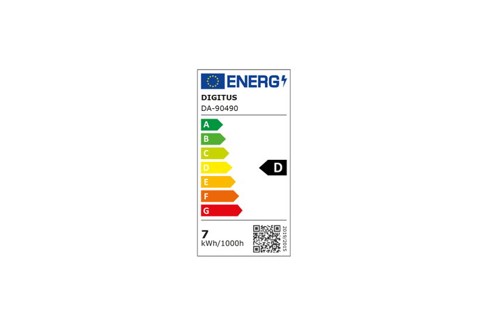 Digitus Lámpara de escritorio LED 50cm, 1025lm, 7W, negro
