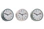 DKD Home Decor Reloj Despertador Metal Silencioso Surtido de 3 Unidades