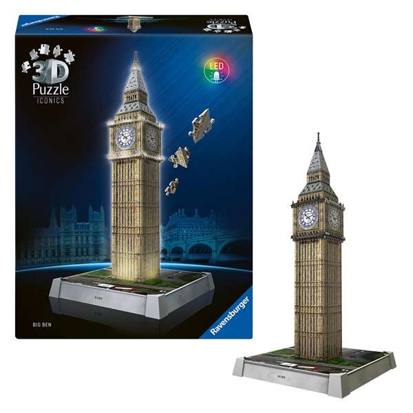 Ravensburger Puzzle 3D Big Ben con Luz LED