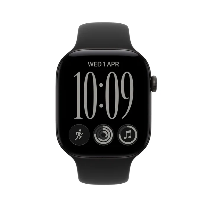 Apple Watch Series 12 GPS 46mm Negro con Correa Deportiva Negra S/M Apple Watch Series 12 GPS 46mm Negro con Correa Deportiva Negra S/M