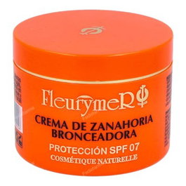 FLEURYMER Crema Solar Zanahoria Spf-7 110Ml Crema Protector Solar Facial y Corporal con Aceite de Zanahorias Hidratante