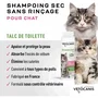 Vetocanis Champú Seco en Polvo para Gatos - Alta Absorción de Grasa y Suciedad para un Pelaje Limpio
