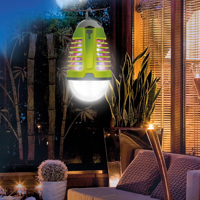 Aktive Lámpara mata mosquitos UV con luz LED nocturna