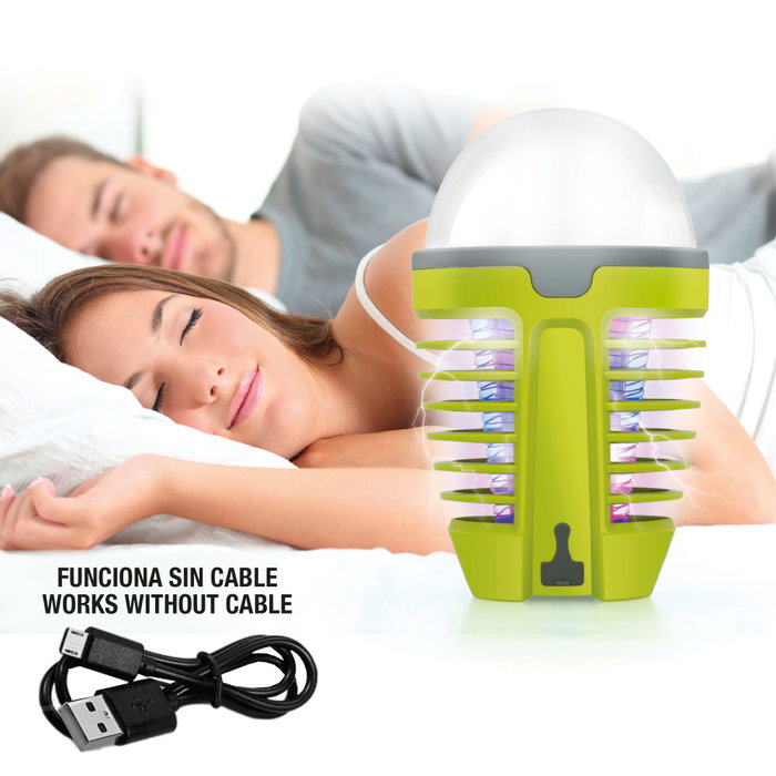 Aktive Lámpara mata mosquitos UV con luz LED nocturna