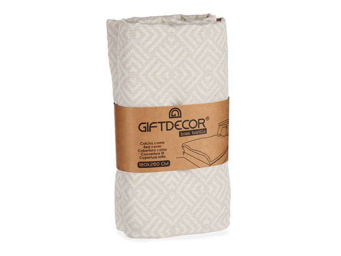 Giftdecor Colcha Cama Geométrico Beige 180x260 cm (Set de 4) Giftdecor Colcha Cama Geométrico Beige 180x260 cm (Set de 4)