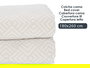 Giftdecor Colcha Cama Geométrico Beige 180x260 cm (Set de 4)