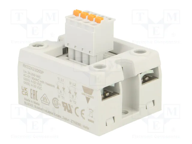 CARLO GAVAZZI RKD2A23D50P Relé de semiconductor 50A 2-fásico CARLO GAVAZZI RKD2A23D50P Relé de semiconductor 50A 2-fásico