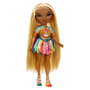 MGA Muñeca Meline Hair Chalk & Style Rainbow High para +6 años, pelo largo y teñible con colores arcoíris