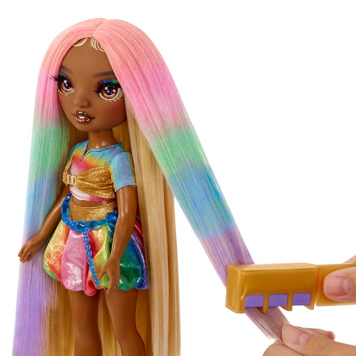 MGA Muñeca Rainbow High Hair Play Fashion - Meline Tizas Lavables +6 Años 526797