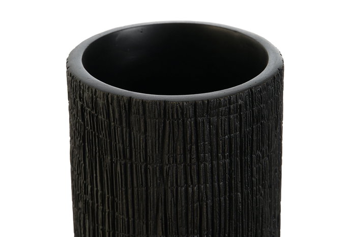DKD Home Decor Jarrón Negro 10 x 30 x 10 cm