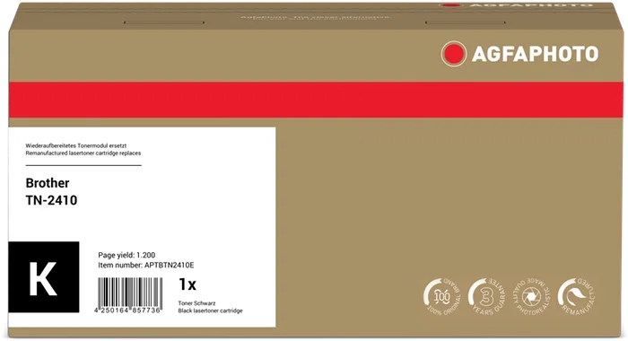 Tóner Compatible Brother TN-2410 Agfa Photo APTBTN2410E Negro 1.200 Páginas Tóner Compatible Brother TN-2410 Agfa Photo APTBTN2410E Negro 1.200 Páginas