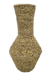 DKD Home Decor Jarrón de Fibra Natural 19x19x34 cm