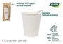 Algon Set 12 Vasos de Cartón Blancos 250cc (20 Unidades)