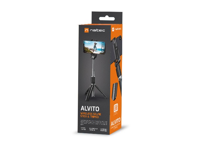 Natec Alvito Palo Selfie y Trípode Bluetooth 4.0 Negro Natec Alvito Palo Selfie y Trípode Bluetooth 4.0 Negro