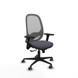 PIQUERAS Y CRESPO Silla de oficina Cilanco con mecanismo Sincro, Gris