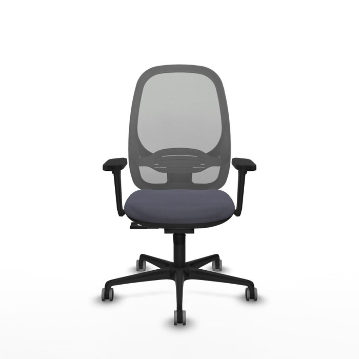 PIQUERAS Y CRESPO Silla de oficina Cilanco con mecanismo Sincro, Gris